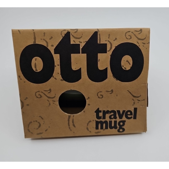 Vintage Otto Green Non Slip Travel Coffee Mug Bergschrund Seattle NIB Green - Picture 1 of 10